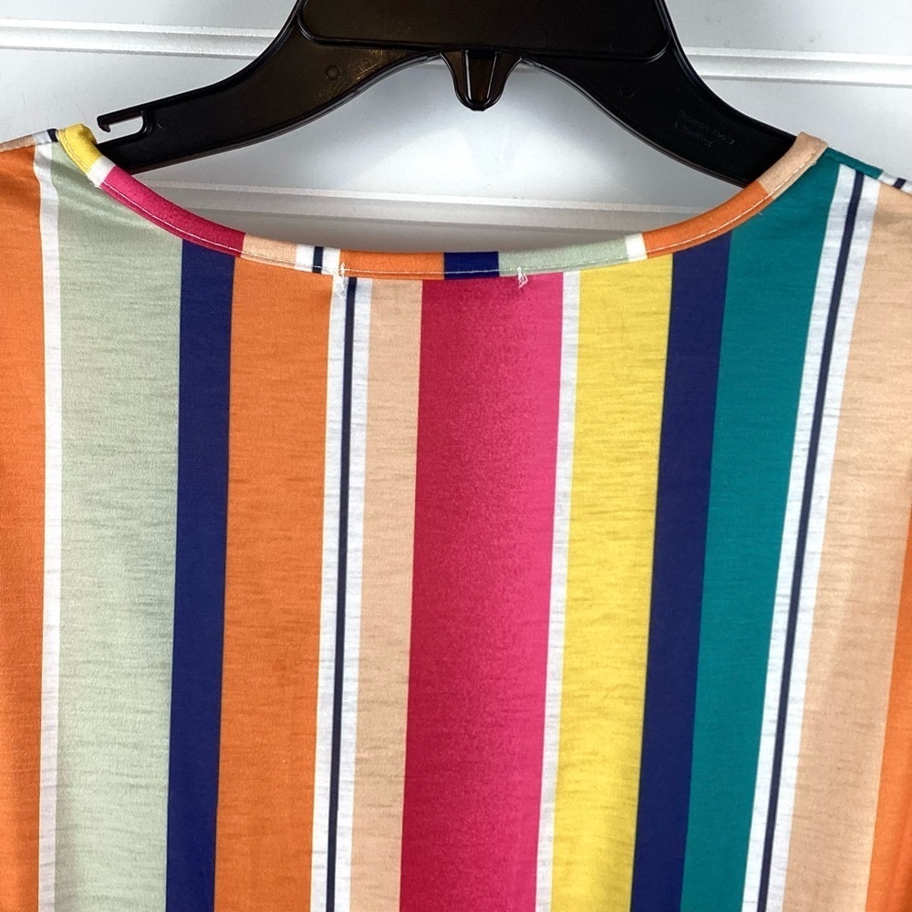 OUGES NWT Women's Summer Short Sleeve V-Neck Part… - image 11